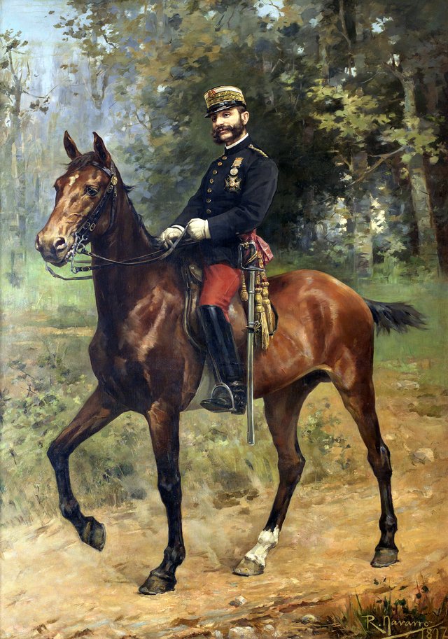 Alfonso XII a caballo by Román Navarro