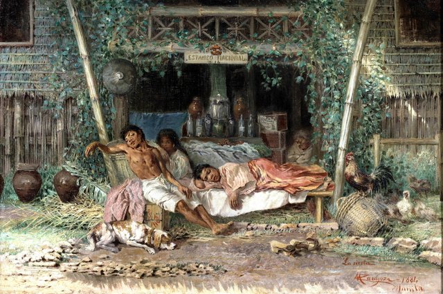 La siesta (Estanco nacional) by Miguel Zaragoza