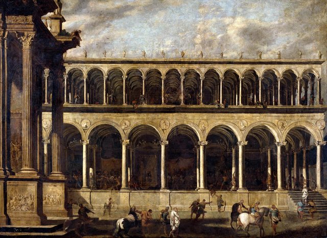 Perspective of a Gymnasium by Viviano Codazzi