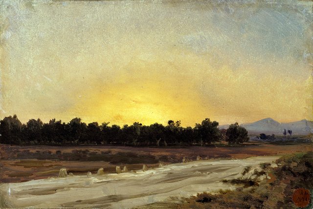 Puesta de sol (Elche) by Carlos de Haes