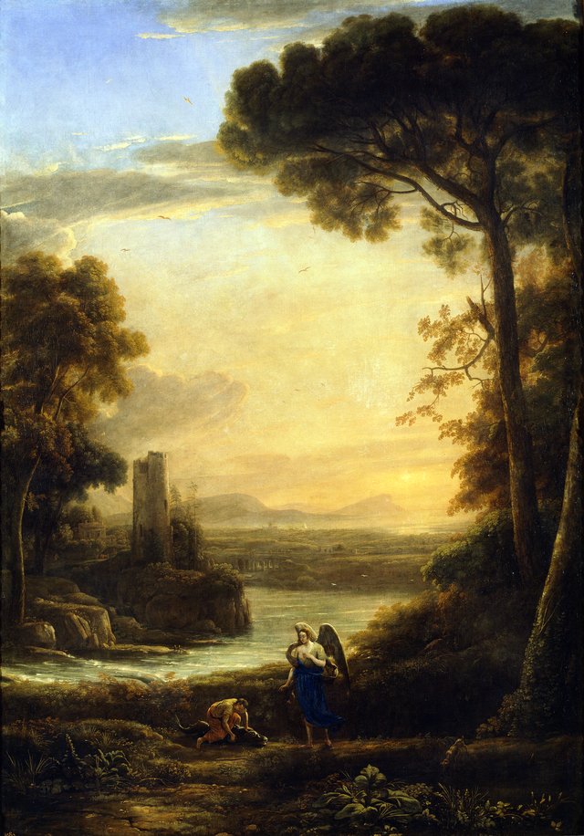 Landscape with Tobias and the Angel by Claude Lorrain