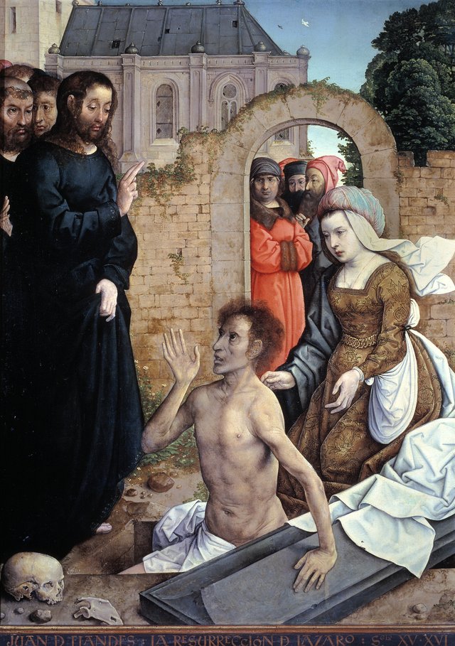 The Resurrection of Lazarus by Juan de Flandes