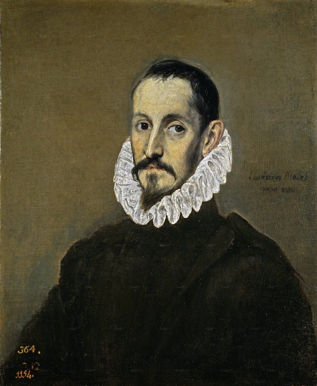 Portrait of a gentleman by El Greco