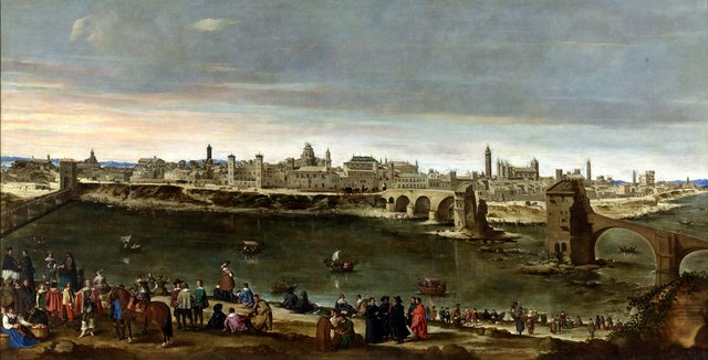 Vista de Zaragoza en 1647 by Juan Bautista Martínez del Mazo