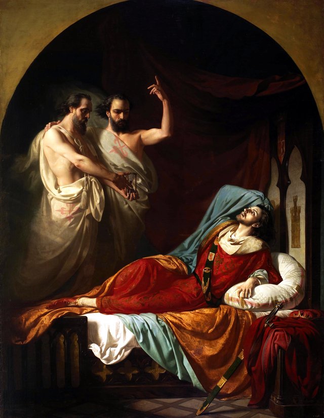 Últimos momentos de Fernando IV el Emplazado by José Casado del Alisal