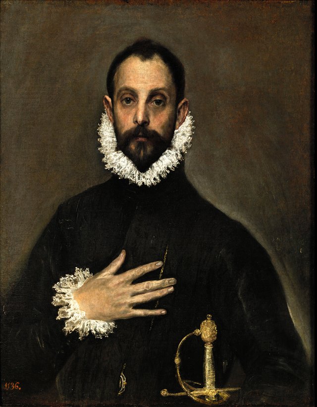 The Nobleman with his Hand on his Chest by El Greco