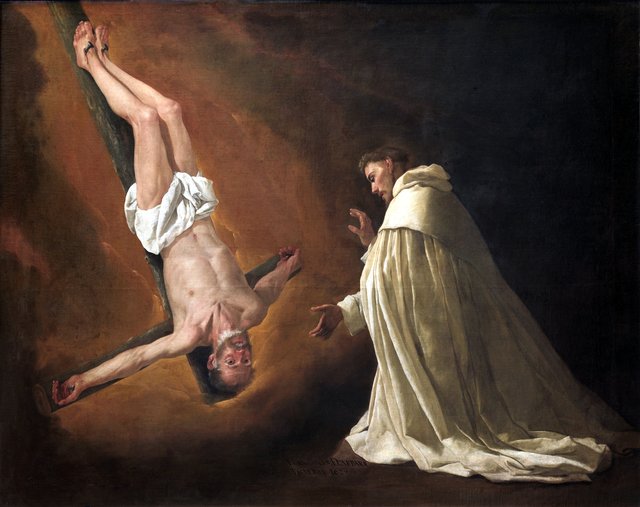Apparition of the Apostle Peter to Saint Peter Nolasco by Francisco de Zurbarán