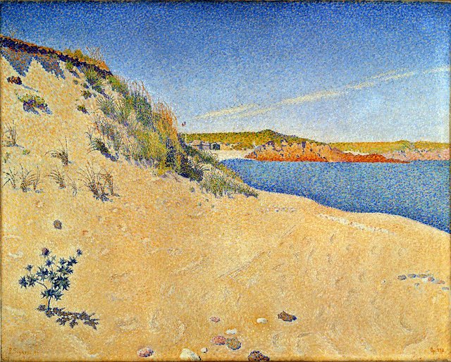 Beach at Saint-Briac by Paul Signac