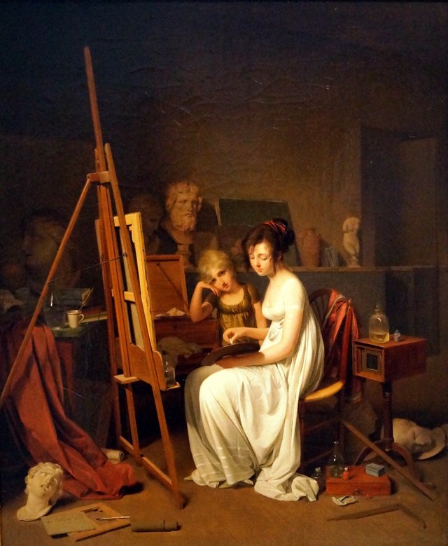 Studio of a Woman Artist (Studio of a Female Artist) by Louis-Léopold Boilly