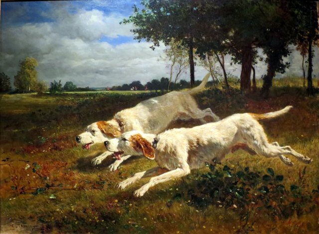 Running dogs by Constant Troyon