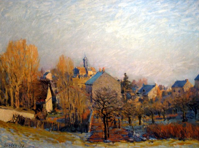 Frosty Morning in Louveciennes by Alfred Sisley
