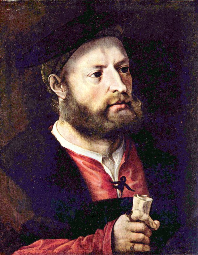 Portrait of a Man, possibly of the Portuguese humanist and historian Damião de Góis by Jan Gossaert