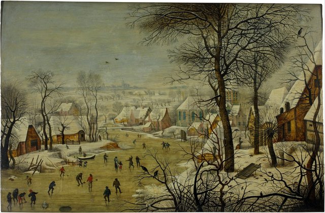 Winter landscape with a bird trap by Pieter Brueghel the Younger