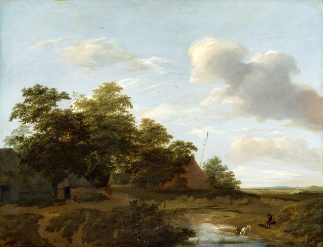 Landscape with a farm by Jan Vermeer van Haarlem the Elder