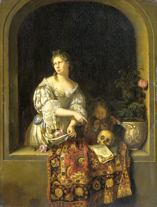 Allegory of transitoriness by Willem van Mieris