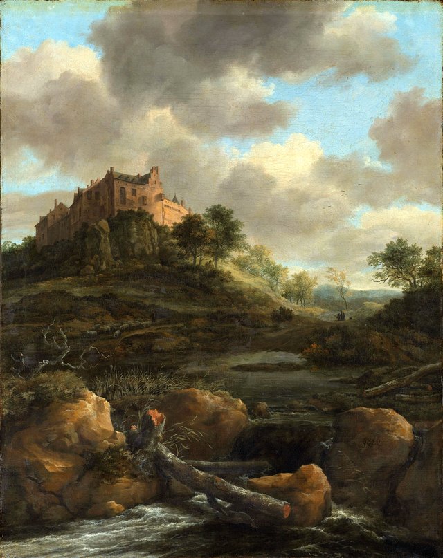 Bentheim Castle by Jacob van Ruisdael