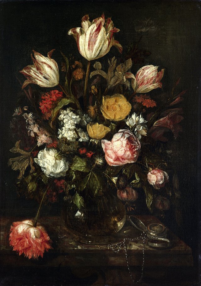 Still life with flowers by Abraham van Beijeren
