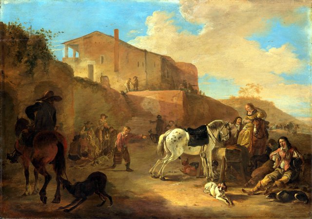 The hunting party by Dirk Stoop