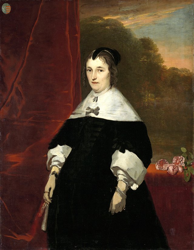 Machteld Bas (d 1681). Wife of Abraham de Visscher by Abraham Lambertsz van den Tempel