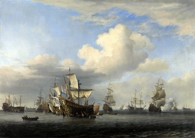 Captured English Ships after the Four Days’ Battle by Willem van de Velde the Younger