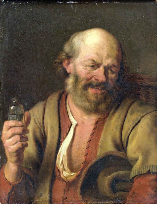 A man with a drinking vial by Ary de Vois