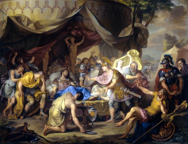 The Death of Epaminondas by Isaac Walraven