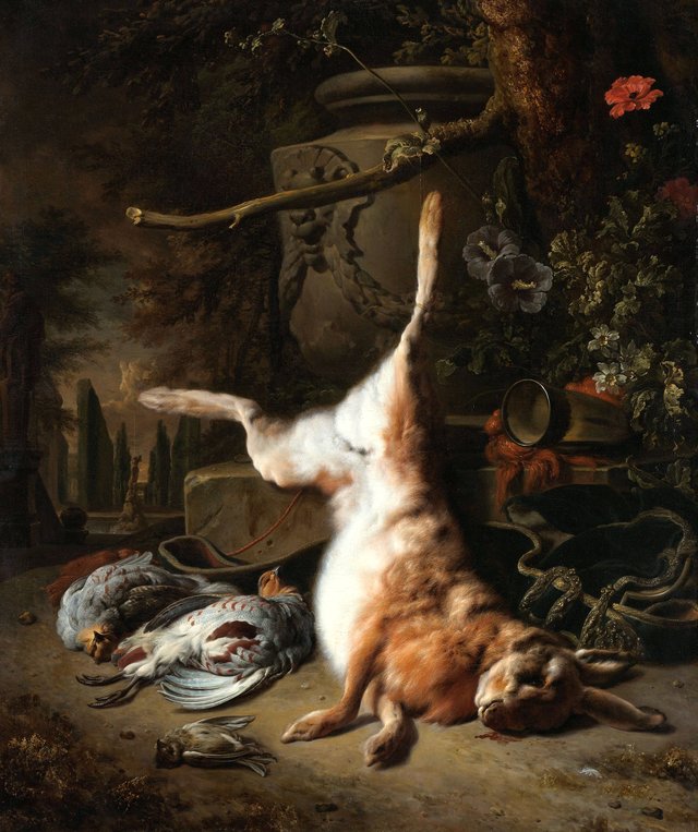 Still life with a Hare and Other Game by Jan Weenix