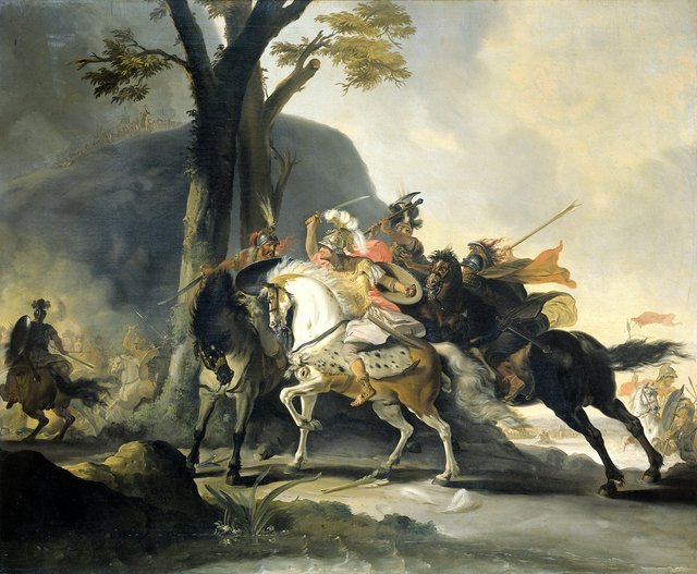 Alexander the Great at the Battle of the Granicus against the Persians by Cornelis Troost