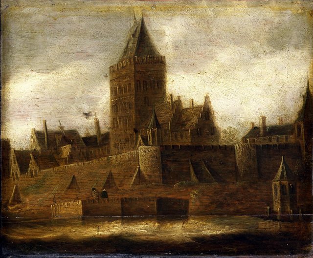 View of the Valkhof in Nijmegen by Jan van Goyen