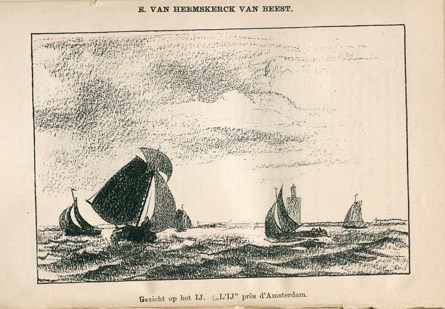 De Zuider Zee off Amsterdam by Jacob Eduard van Heemskerck van Beest
