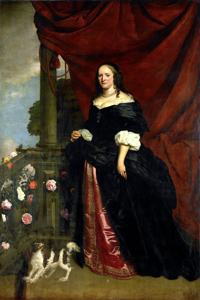 Portrait of a woman, probably Sophia Anna van Pipenpoy (c. 1618-70), Countess of Schellart by Wybrand de Geest