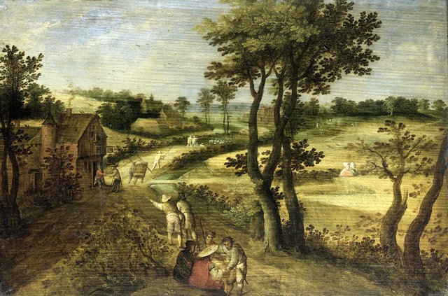 Landscape with Corn Fields by Jacob Savery