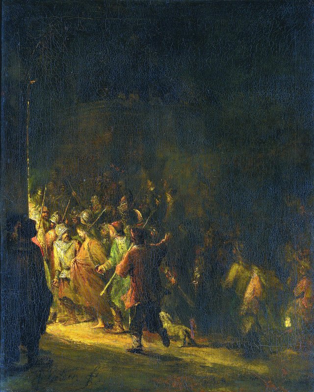 The arrest of Christ by Arent de Gelder