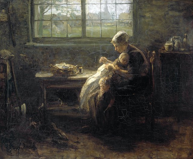 Motherly Love by Jozef Israëls