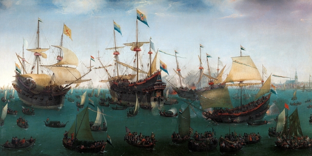 The Return to Amsterdam of the Second Expedition to the East Indies by Hendrick Cornelisz Vroom
