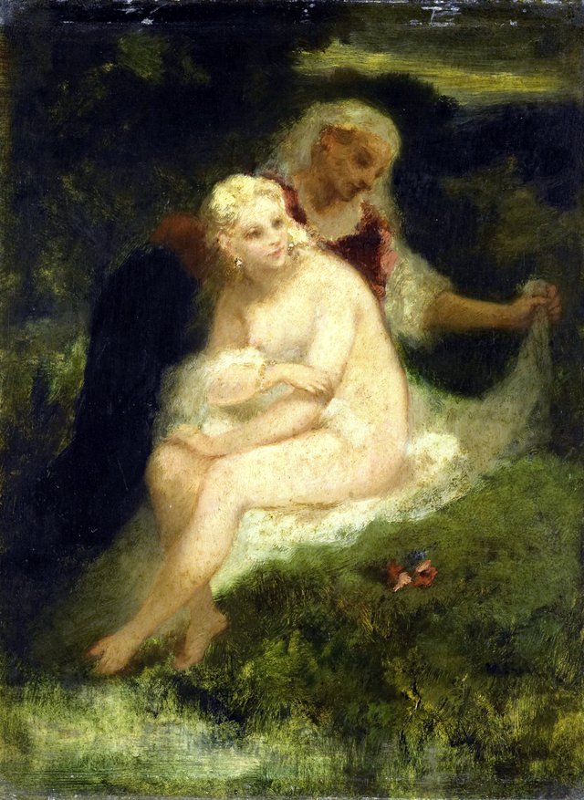 After the Bath by Narcisse Virgilio Díaz