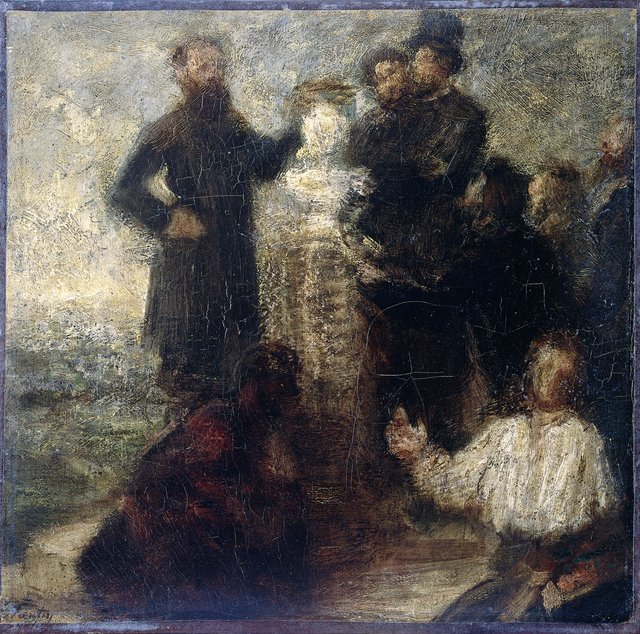 Esquisse pour l'Hommage à Delacroix by Henri Fantin-Latour