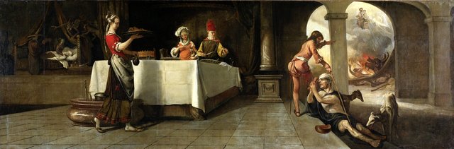 Lazarus and the rich man by Barent Fabritius