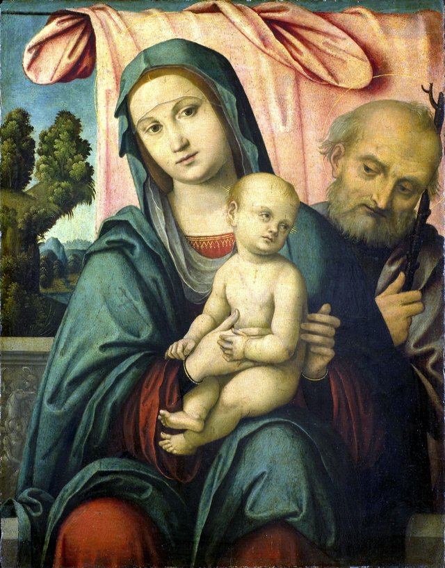 Holy Family by Lorenzo Costa