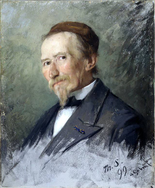 Portrait of Paul Joseph Constantin Gabriël by Thérèse Schwartze