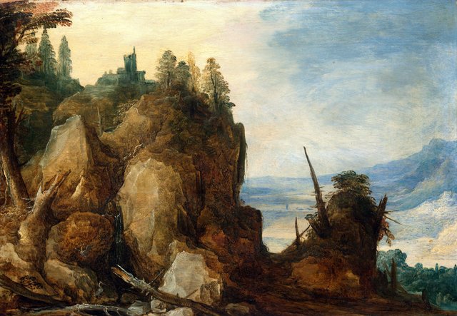Mountain view by Joos de Momper the Younger