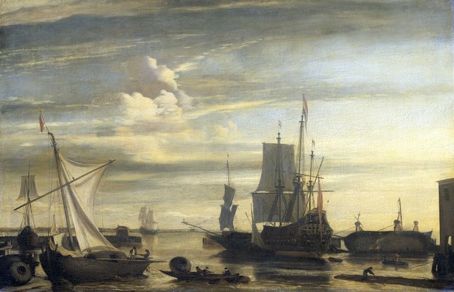 Harbor at Sunset by Jan Claesz Rietschoof