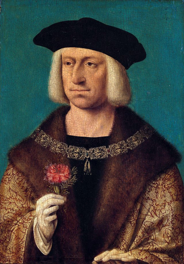 Portrait of Maximilian I (1459-1519) by Joos van Cleve
