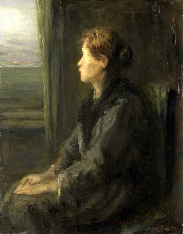 Woman at a Window by Jozef Israëls