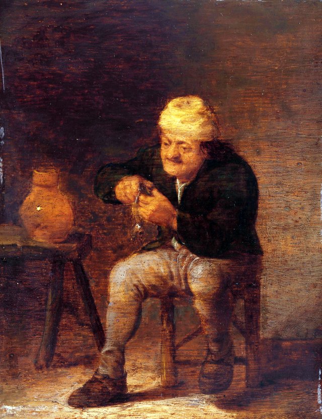 The herring eater by Pieter Hermansz Verelst
