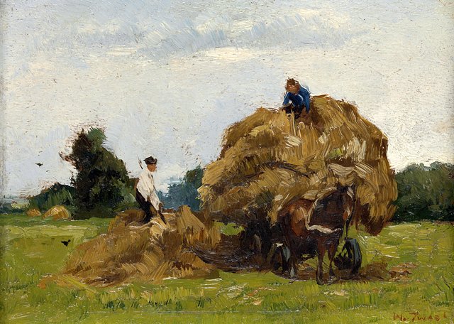 Hay Wagon by Willem de Zwart