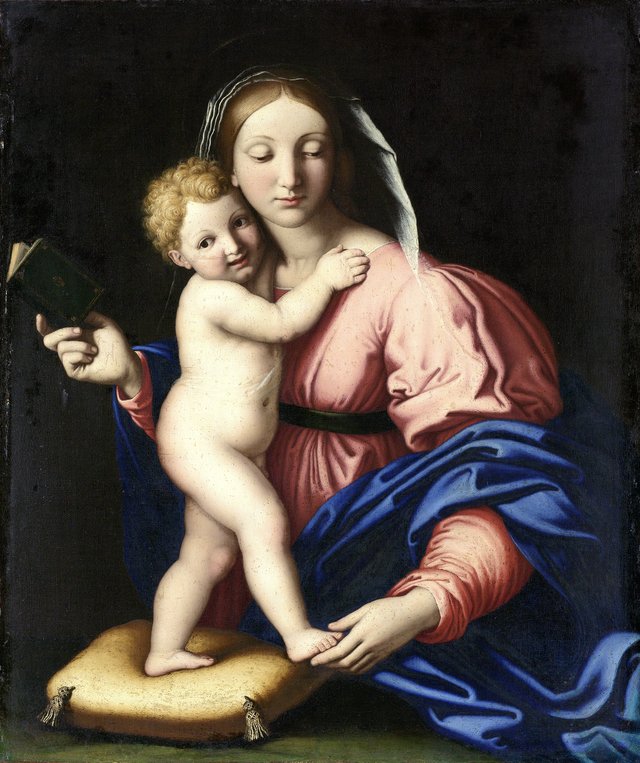 Virgin and Child by Giovanni Battista Salvi da Sassoferrato