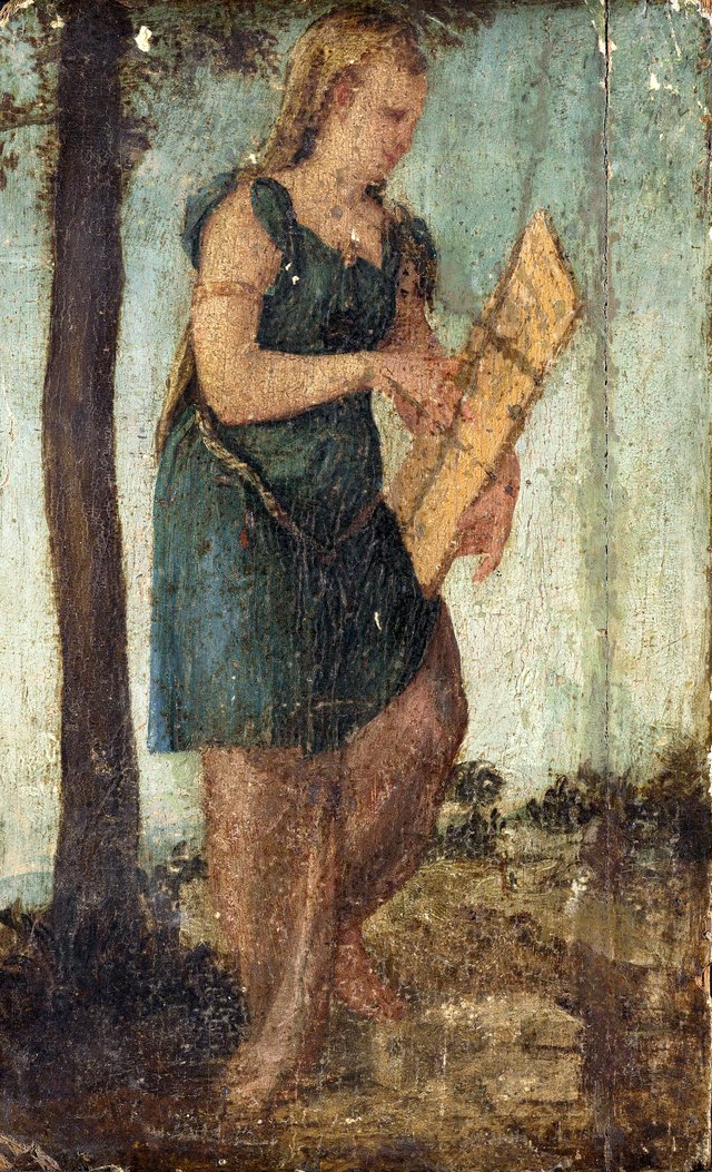 Woman with Shield by Lambert Sustris