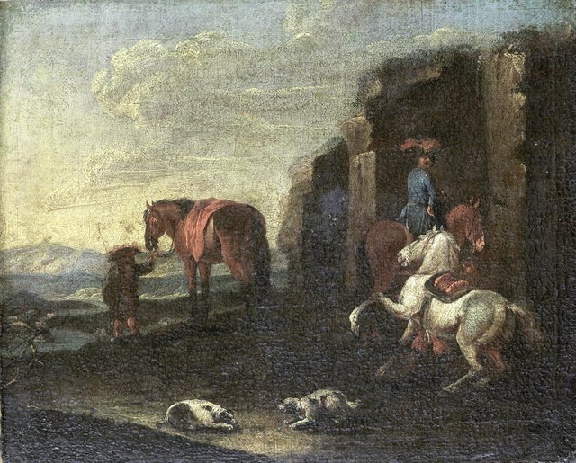 Italian Landscape by Pieter van Bloemen