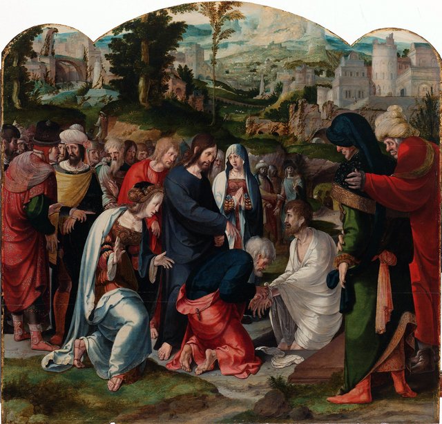 The Raising of Lazarus by Aertgen van Leyden